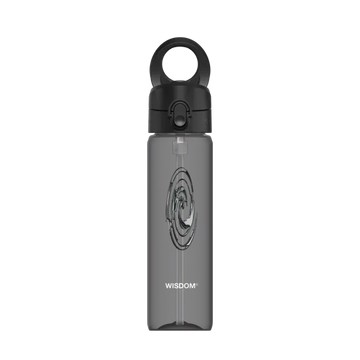 磁吸水壺 AquaStand Tritan 800cc - 附吸管 黑 - WISDOM - RIPPLE