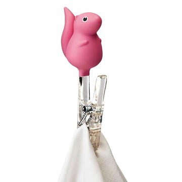 QUALy Peg Squirrel-Clothes Peg 松鼠夾  粉紅色  1個