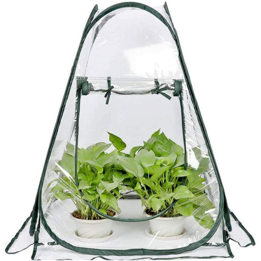 porayhut Pop Up Greenhouse Cover Flower House Mini Gardening Plant Flower S