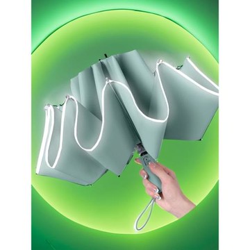 節節收防回彈雨傘反向傘反光條全自動晴雨傘10骨加大防風防反彈