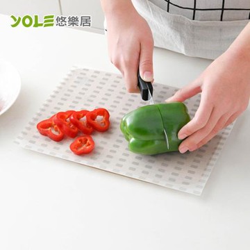 YOLE悠樂居 日本SP SAUCE廚房一次性不混味料理砧板纸50張(4包)