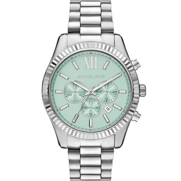 Michael Kors MK Lexington 都會三眼計時手錶 男錶-薄荷綠/44mm MK9264