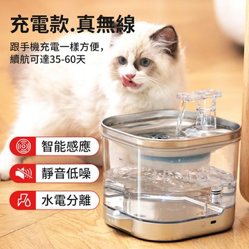 台灣現貨+免運費 無線寵物飲水機 不銹鋼飲水機 無線貓咪飲水機 貓咪喝水 寵物喝水器 智能寵物飲水機 濾芯 濾棉 樂居家百貨
