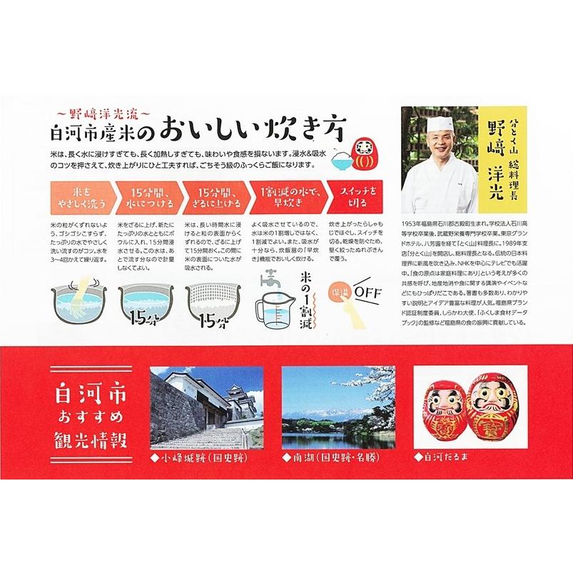 新米 米 お米 10kg 白河産コシヒカリ 送料無料 福島県産 5kg×2袋 令和5年度 10キロ 5キロ 白米 精米