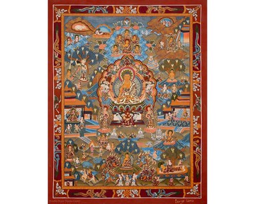 尼泊爾敘事在唐卡中的佛陀生平