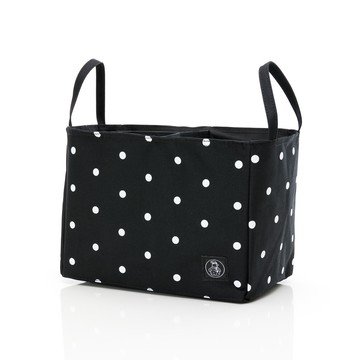 TiDi - 經典萬用分隔袋-黑底白點點