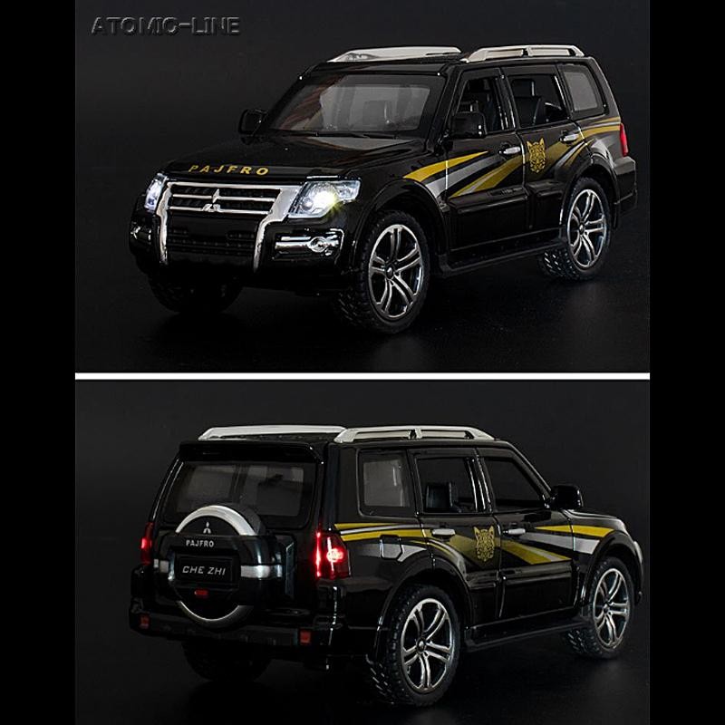 三菱 パジェロ PAJERO 1/32 ミニカー 全2色 ライト点灯 エンジンサウンド 合金モデル 模型 | LINEショッピング