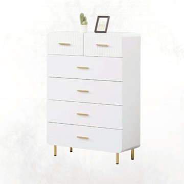 文創集 安卡多雙色2.7尺六抽斗櫃-80x40x125cm免組