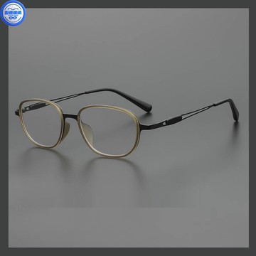 超輕方圓框男女近視眼鏡架濾藍光平光鏡可配有度數復古氣質眼鏡潮