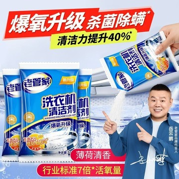 【隔日到貨】 官方正品老管家洗衣機槽清潔劑 深度除垢去污除菌去異味 滾筒波輪機槽專用清洗粉