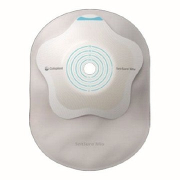 Ostomy Pouch SenSura Mio Concave One-Piece System 3/8 to 2-3/8 Inch Stoma Closed End Concave, Trim  10 Count by Coloplast