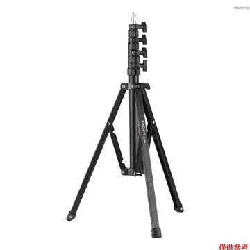 KINGJOY FL2009 可調節金屬三腳架燈架 10kg/22lbs 負載能力 1/4 英寸螺絲最大。 高度 182