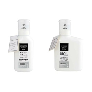 LEC 激落君 按壓計量洗劑分裝瓶 600/1000ml 空瓶 洗衣精分裝瓶 柔軟精分裝瓶