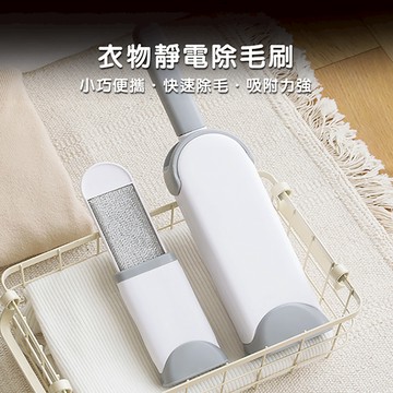 除毛刷 靜電雙面設計 2件組大+小 衣物寵物毛髮清潔