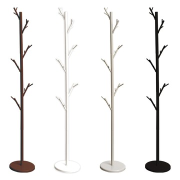 【拜爾家居】療癒系樹枝衣帽架-石墨黑  台灣製造 掛衣架 收納架 吊衣架 落地架