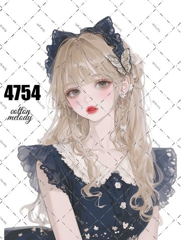 original sticker no.4754 人物貼紙 原創貼紙 原創人物貼紙 裝飾貼紙 cotton melody