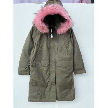 專柜 原1999元 1折 女秋冬 加絨內膽 可拆卸長款風衣棉衣韓潮保暖