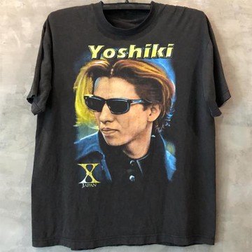 X-JAPAN日系搖滾樂隊YOSHIKI林佳樹人像視覺短袖男女潮流嘻哈T恤