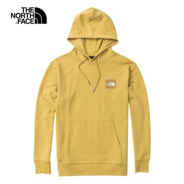 The North Face LOGO PLAY PULLOVER HOODIE - AP 男 LOGO印花連帽上衣-黃-NF0A5JZLZSF