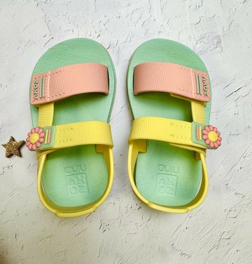 Zaxy 巴西人字拖 寶寶款 confete papete 小花 涼鞋 拖鞋 夾腳拖 海灘鞋＊夏日微風＊