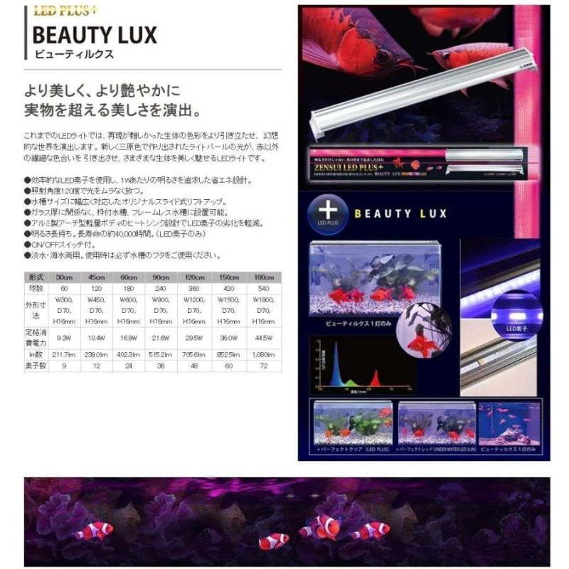 ゼンスイ LED PLUS 90cm ビューティルクス - ライト、照明器具