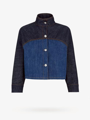 Bicolor denim jacket - FENDI - gender_Woman