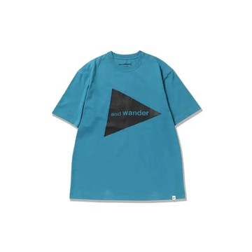and wander big logo SS T blue