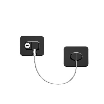 【iSFun】鑰匙防護 多功能不鏽鋼防盜安全鎖限位鎖/黑