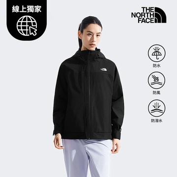 【線上獨家款】女款黑色DRYVENT防水抓絨內裡三合一外套｜8DX3JK3