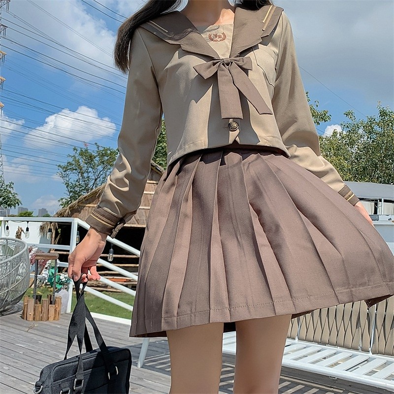 5 Jk制服スカート学生服純正学生服可愛い甘い大学風夏セーラー服女性フルセット 通販 Lineポイント最大get Lineショッピング