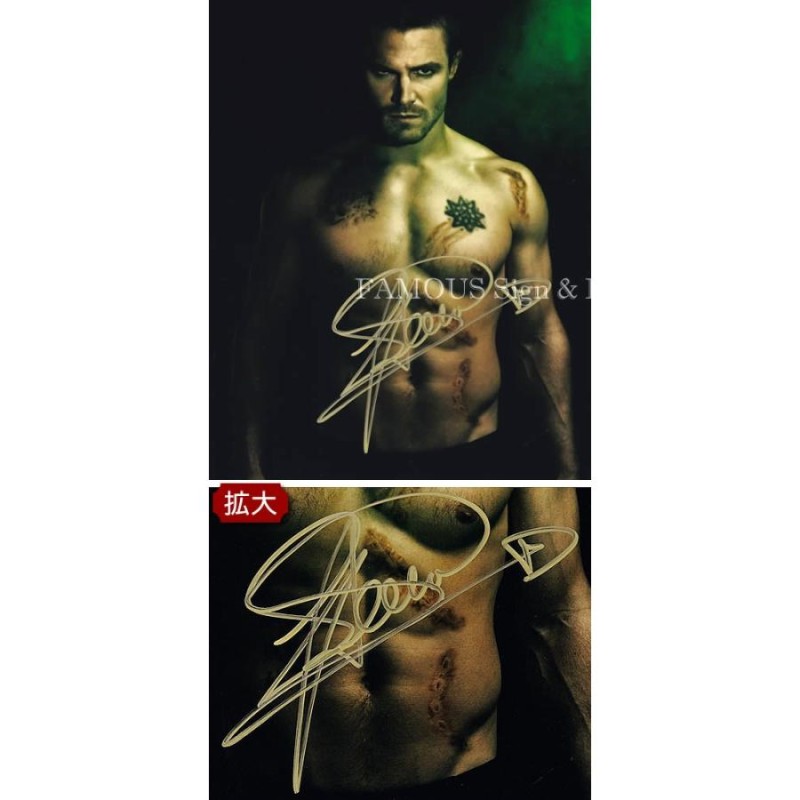 直筆サイン入り 写真 アロー ARROW オリバークイーン /スティーヴン
