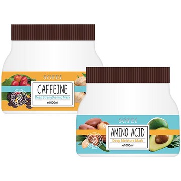SOFEI 舒妃 胺基酸柔順滋養護／咖啡因強韌調理護 髮膜(1000ml)『STYLISH MONITOR』D013445