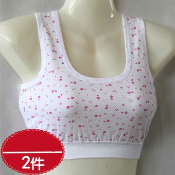 媽媽內衣乳罩全棉小背心式中老年人女秋冬季薄款文胸純棉胸罩大碼