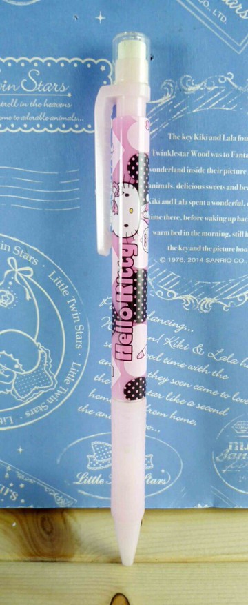 【震撼精品百貨】Hello Kitty 凱蒂貓 KITTY自動鉛筆-黑心圖案 震撼日式精品百貨