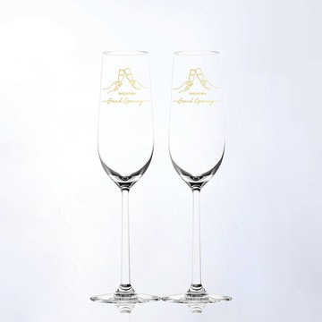 【HotSummer】慶祝開業 定製盛大開業香檳杯|雕刻