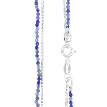 聖城 - 生命泉源－蘇打石雙層銀項鍊