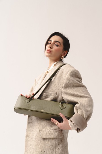 Teckelete 皮革肩背包 – 義大利荔枝紋皮革 | 歐洲手工製作