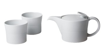 白山陶器 麻紋 飲茶組