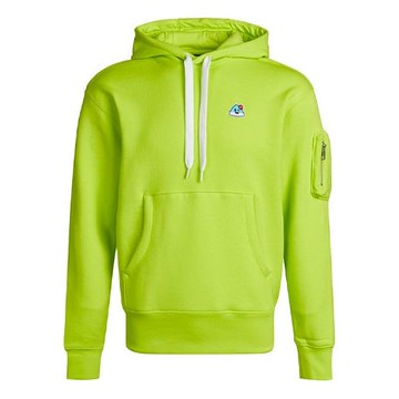 Nike Men's Sportswear Airmoji Ft W Cartoon Patch Sports Hooded Pullover For Green