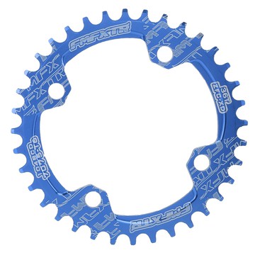 【Lixada】 FMFXTR 104BCD Crankset 鏈輪鋁合金正負36T MTB 自行車鏈輪藍色