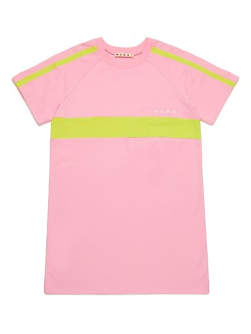 Marni Kids - logo-print cotton T-shirt dress - kids - Cotton - 10 yrs - Pink