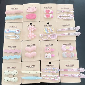 ✨元氣新品✨可愛卡通髮夾少女心滿滿甜美造型髮飾日常百搭混搭邊夾套裝組合ZEJA