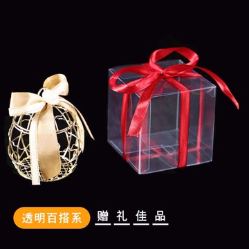 圣誕蘋果盒透明送女友塑料簡約展示盒高檔包裝盒。女生禮盒禮盒裝1入