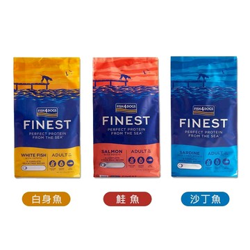 FISH4DOGS海洋之星世界冠軍犬用飼料 無穀低敏配方鮭魚｜沙丁魚｜白身魚(成犬 幼犬 老犬 狗飼料) 1.5／6KG