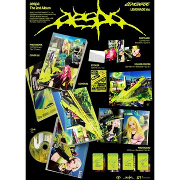 ⭐韓代正版⭐7月出貨【送特典】aespa 正規二輯「LEMONADE」LEMONADE Ver.必入