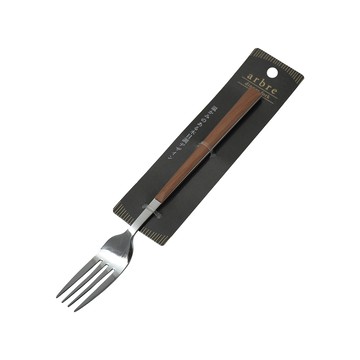 日本進口仿木紋柄不鏽鋼大叉子-6支