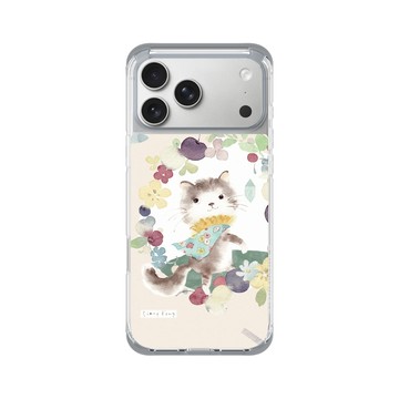 iPhone 17 Pro Max ClearX (MagSafe 兼容) 霜透灰 - 涼丰 LiangFeng - 跟我走貓咪