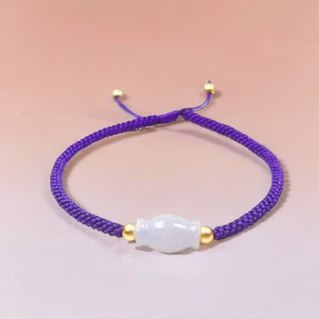 冰種翡翠糖果編織手鍊 | 天然緬甸玉翡翠A貨 | 送禮