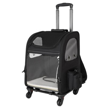 小麥購物 寵物外出便攜拉桿包 L1437  1個  34 x 29 x 43cm  黑色