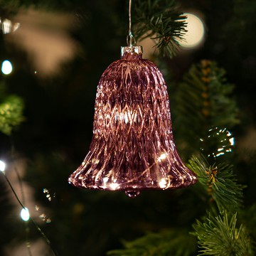 丹麥 璀燦耶誕 聖誕鐘形掛飾 10cm 勃根地